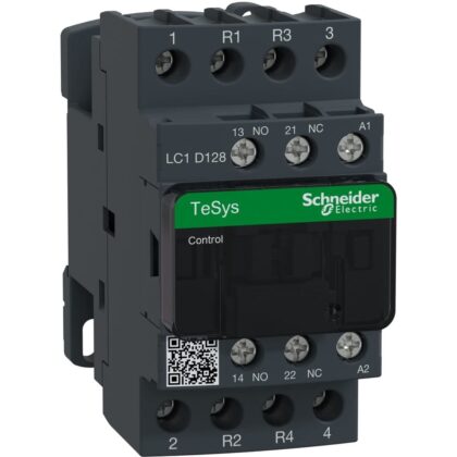 Schneider Automation Contactor 25A AC-1 - 4P (2NO + 2NC) 1NO 1NC - 230V AC 50...60Hz LC1D128P7