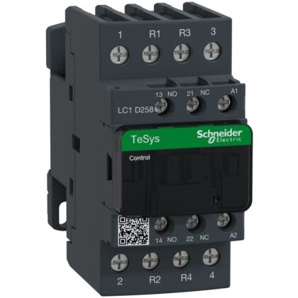 Schneider Automation Contactor 40A AC-1 - 4P (2NO + 2NC) 1NO 1NC - 48V AC 50...60Hz LC1D258E7
