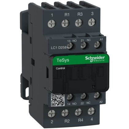 Schneider Automation Contactor 40A AC-1 - 4P (2NO + 2NC) 1NO 1NC - 230V AC 50...60Hz LC1D258P7
