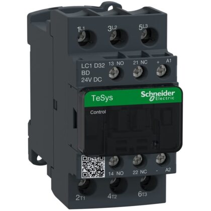 Schneider Automation Contactor 32A AC-3 - 3P 1NO 1NC - 24V DC LC1D32BD