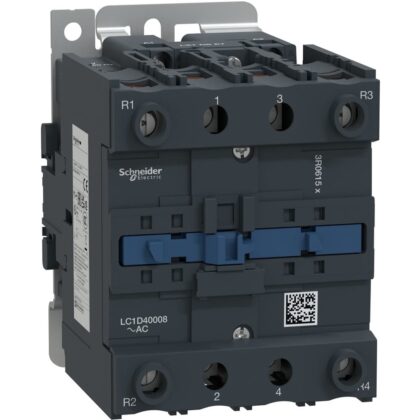 Schneider Automation Contactor 60A AC-1 - 4P (2NO + 2NC) - 48V AC 50...60Hz LC1D40008E7