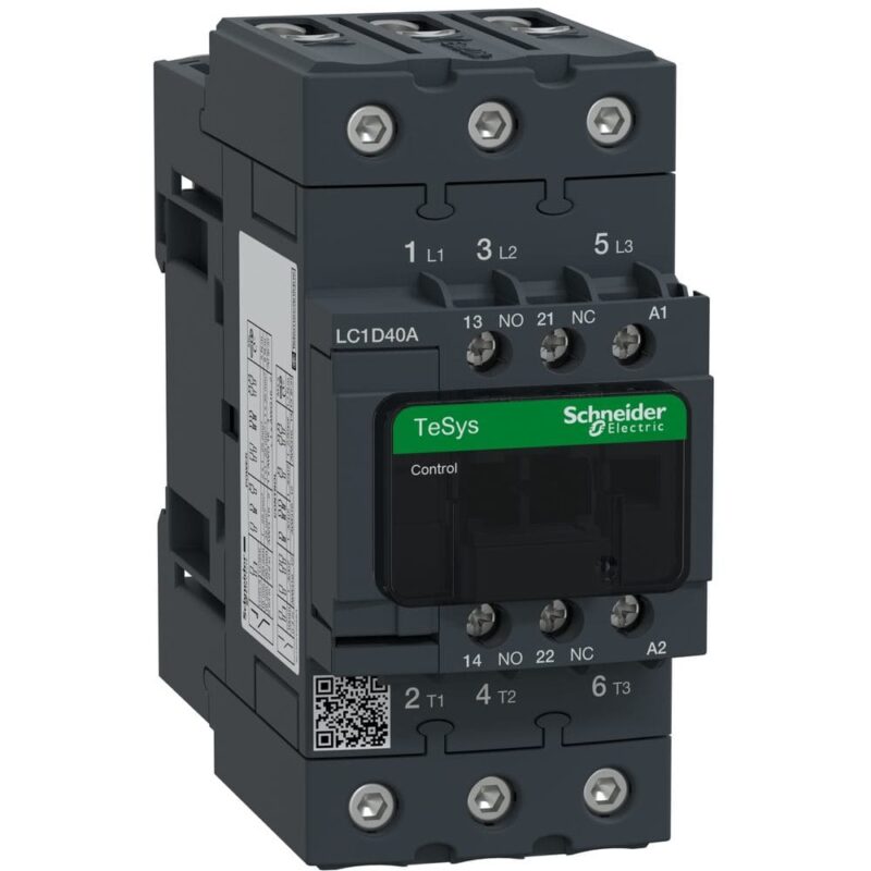 Schneider Automation Contactor EVERLINK 3P AC3 440V 40A met spoel 230V AC LC1D40AP7
