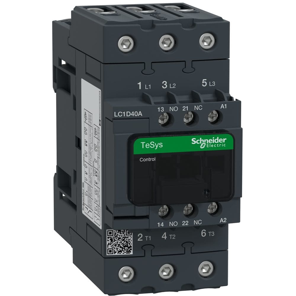 Schneider Automation Contactor EVERLINK 3P AC3 440V 40A met spoel 230V AC LC1D40AP7