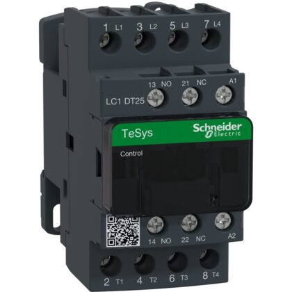 Schneider Automation Contactor 25A AC-1 - 4P 1NO 1NC - 230V AC 50...60Hz LC1DT25P7