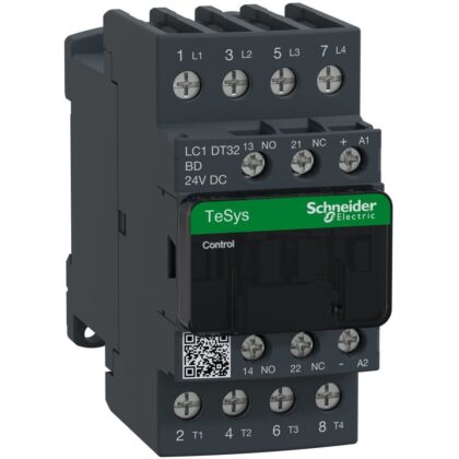 Schneider Automation Contactor 32A AC-1 - 4P 1NO 1NC - 24V DC LC1DT32BD