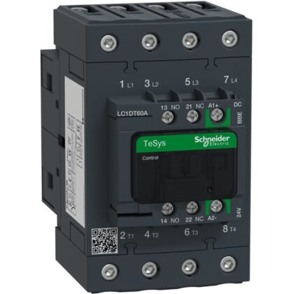 Schneider Automation TeSys D contactor 4P 60A AC-1 tot 440V spoel 24V DC Everlink LC1DT60ABBE