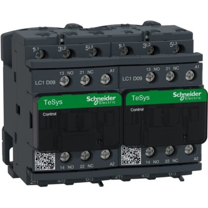 Schneider Automation Omkeercontactor 9A AC-3 - 3P 1NO 1NC - 48V AC 50...60Hz LC2D09E7
