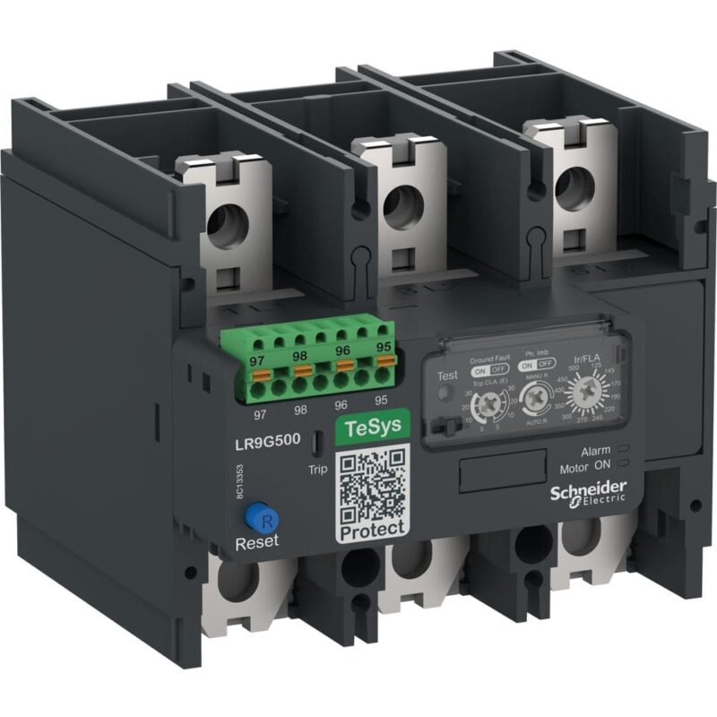 Schneider Automation Elektronisch overbelastingsrelais - 125..500A - klasse 5E..30E - TeSys Giga LR9G500