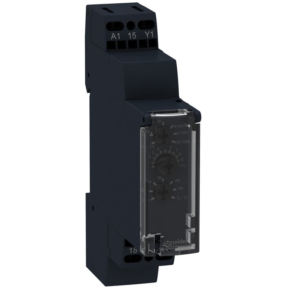 Schneider Automation vertragingstijdrelais 9 functies - 1 s-100 h - 24-240V AC - 1 OC RE17RMXMU