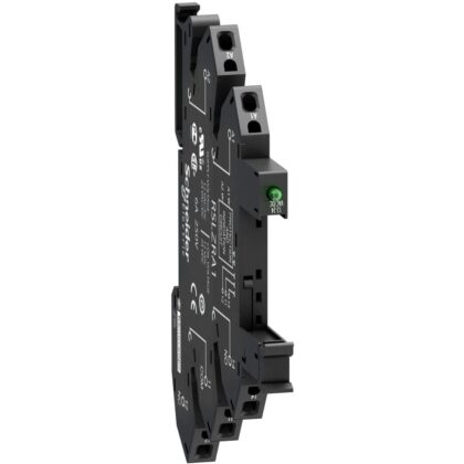 Schneider Automation veerstopcontact uitgerust met LED en beveiligingscircuit