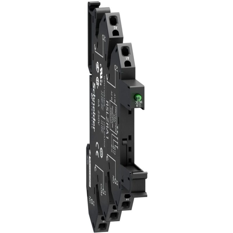 Schneider Automation veerstopcontact uitgerust met LED en beveiligingscircuit