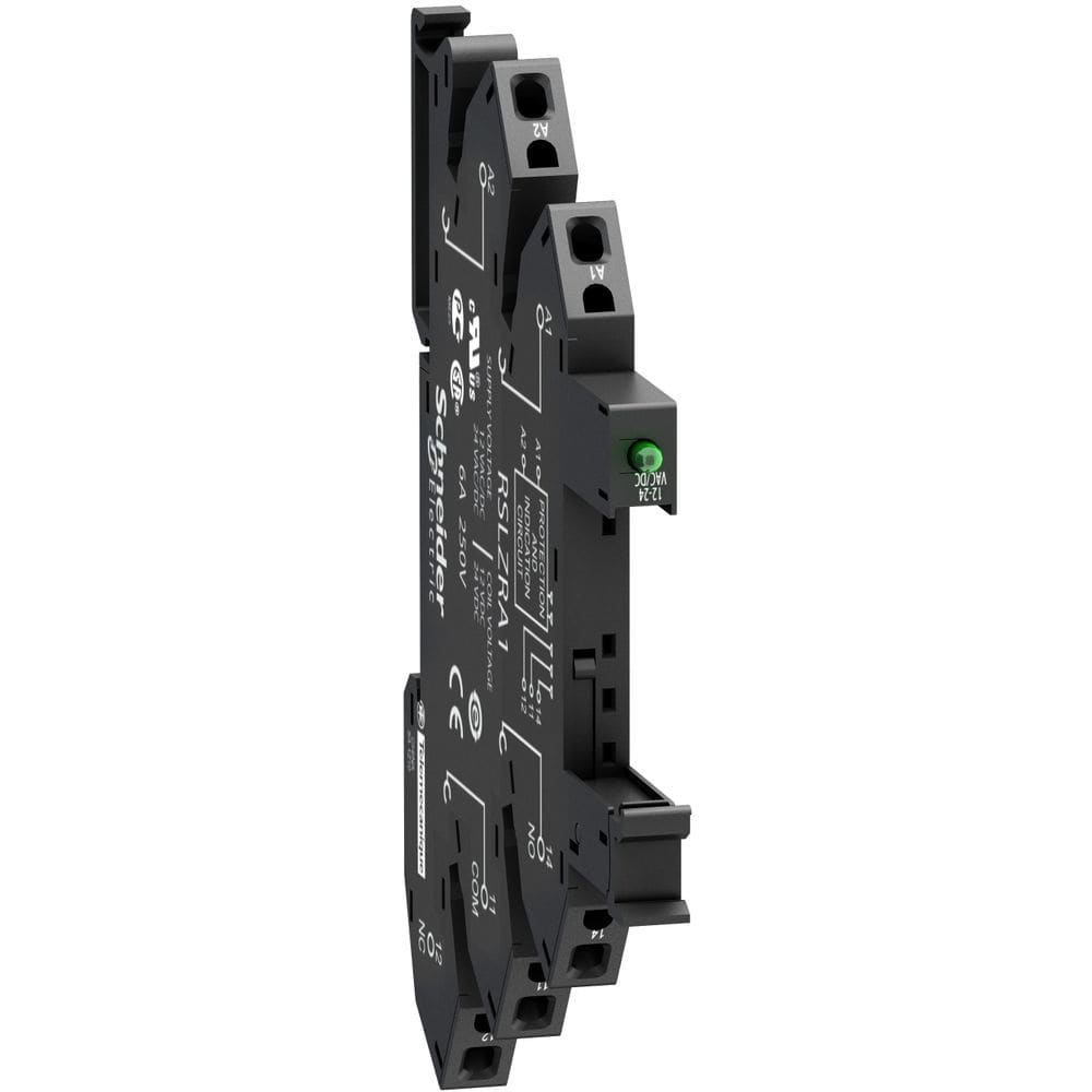 Schneider Automation veerstopcontact uitgerust met LED en beveiligingscircuit