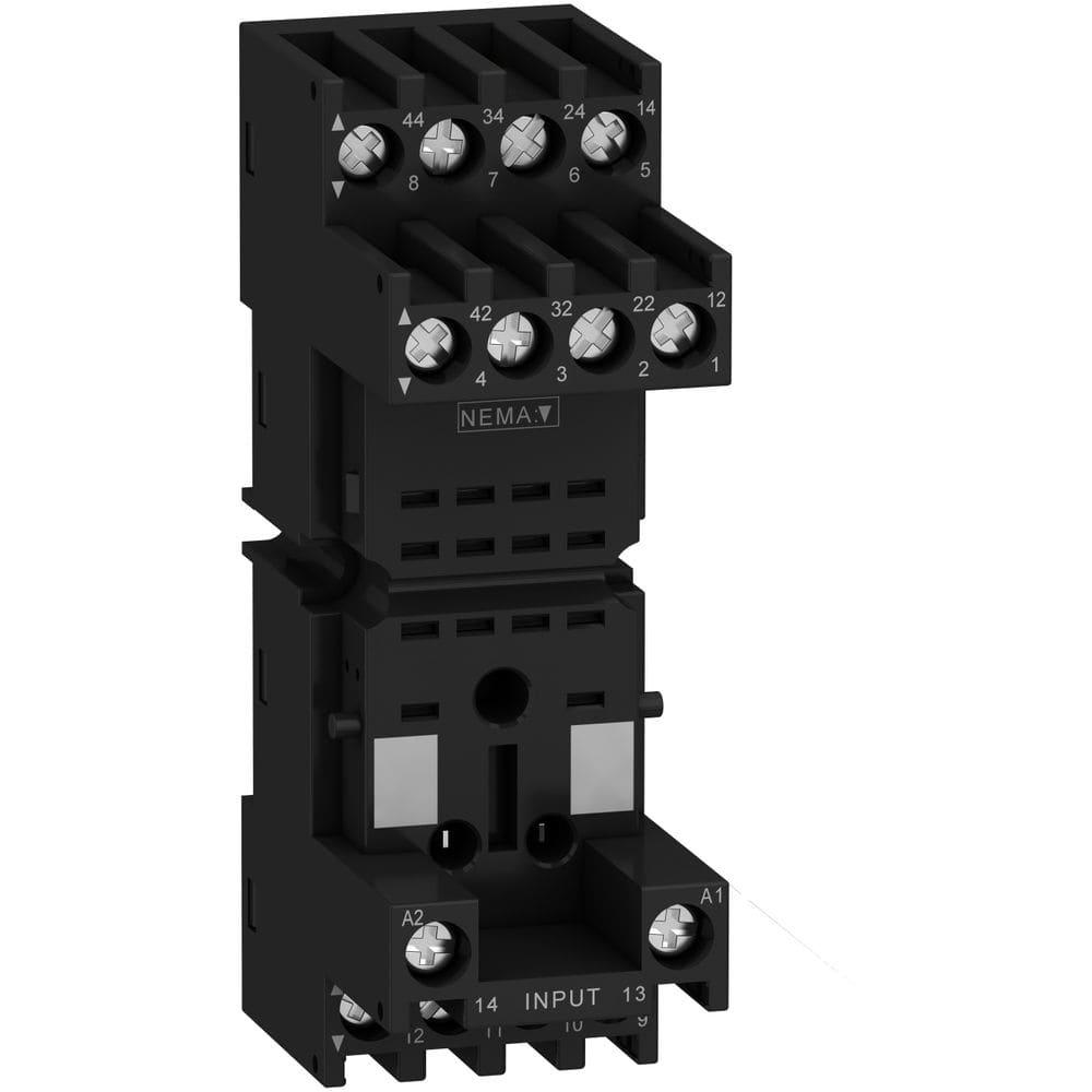 Schneider Automation aansluitvoet voor miniatuurrelais - Zelio RXZ - gemengde voeten - aansluiting RXZE2M114M