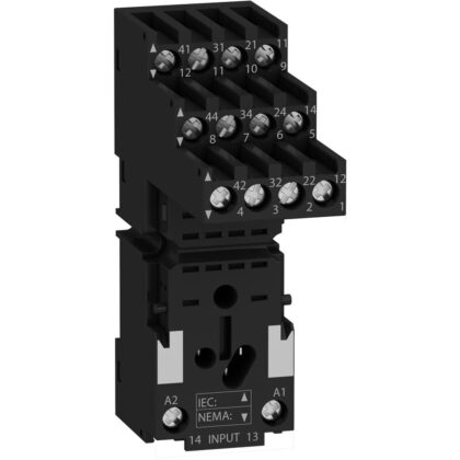 Schneider Automation Relaisvoet RXM4 Miniatuurrelais 4P - 10A - < 250V RXZE2S114M