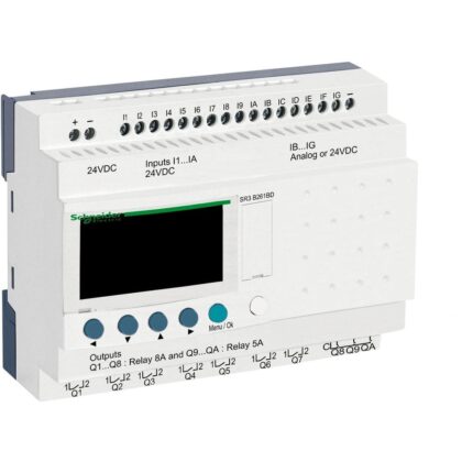 Schneider Automation Zelio Logic modulair smart relay - 26 I/O - 24 V DC - klok - display SR3B261BD