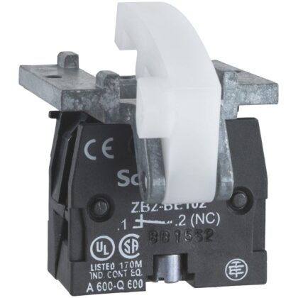 Schneider Automation Contactblok met terugvering - 1NC+1NO - montage op uiteinde XACS105
