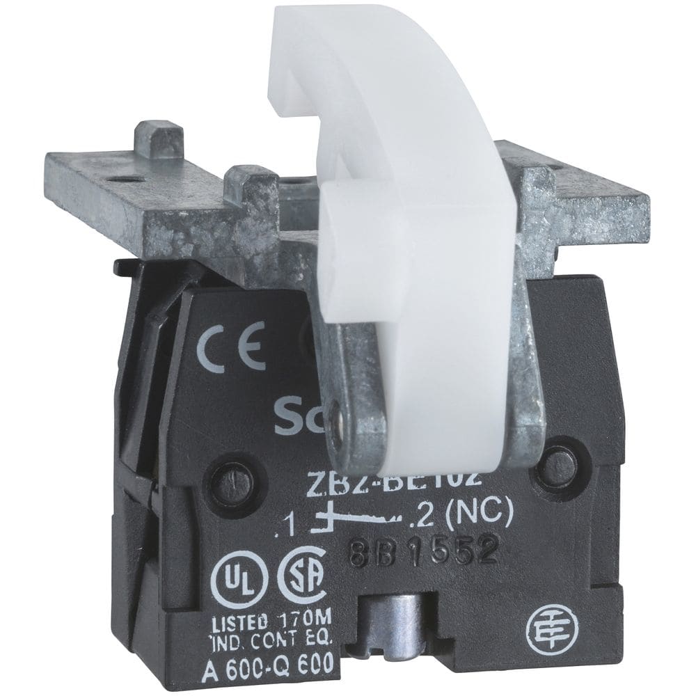Schneider Automation Contactblok met terugvering - 1NC+1NO - montage op uiteinde XACS105
