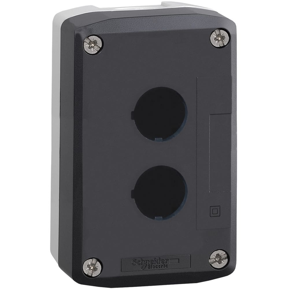 Schneider Automation lege drukknopkast - XAL-D - kunststof - 2 horizontale boringen XALD02