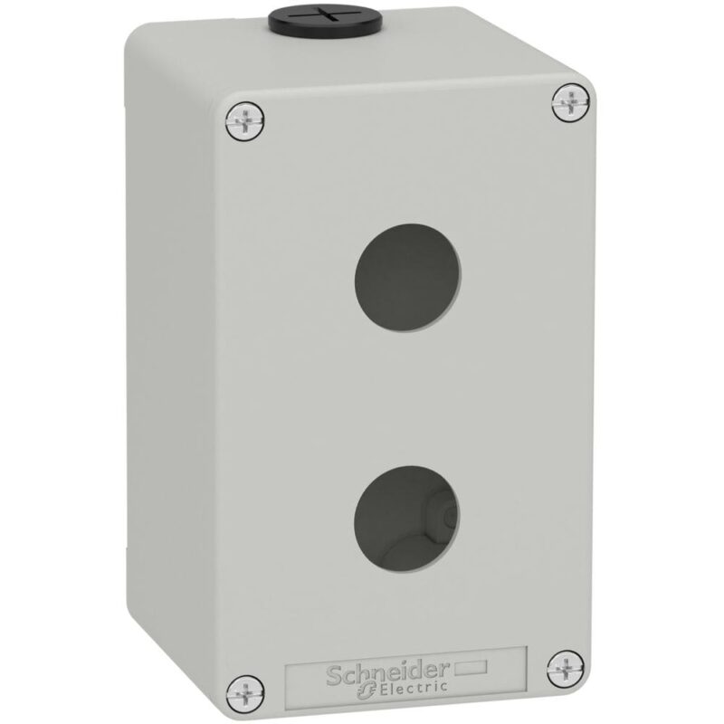 Schneider Automation GRIJZE LEGE DRUKKNOPKAST 2 GATEN 22 MM XAPD2502