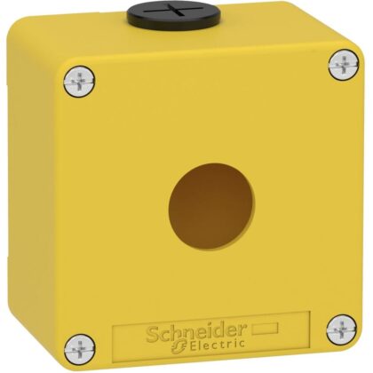 Schneider Automation GELE LEGE DRUKKNOPKAST 1 GAT 22MM XAPK1201