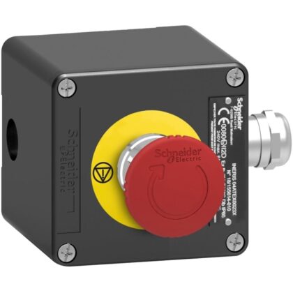 Schneider Automation Atex D metalen drukknop kastje met noodstop XAWF178EX