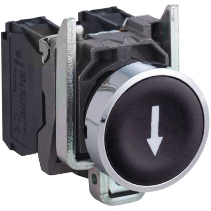 Schneider Automation Drukknop zwart Ø22 - verzonken met impulswerking - 1NO XB4BA3351