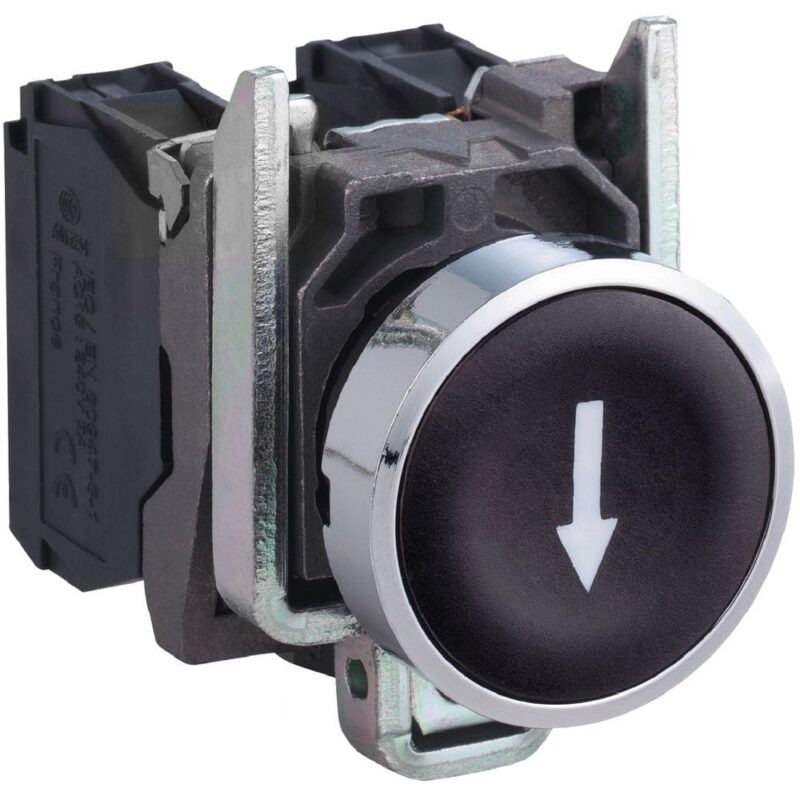 Schneider Automation Drukknop zwart Ø22 - verzonken met impulswerking - 1NO XB4BA3351