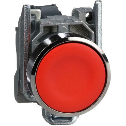 Schneider Automation Drukknop rood Ø22 - impulscontact verzonken - 1NC XB4BA42