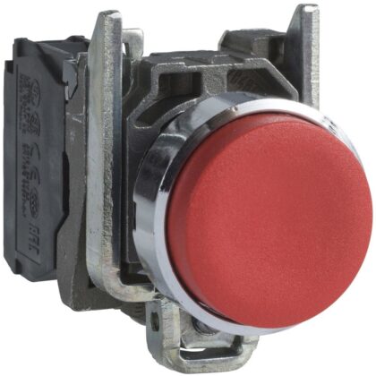 Schneider Automation Drukknop rood Ø22 - impulscontact verhoogd - 1NC XB4BL42