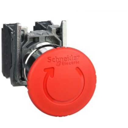 Schneider Automation Noodstop onfraudeerb rood Ø22 - vuistsl Ø40 - ontgrend: draaien - 1NO + 1NC XB4BS8445