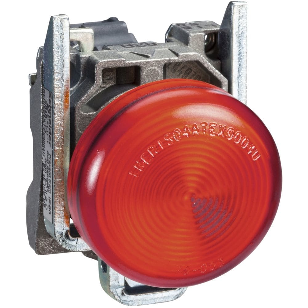 Schneider Automation Controlelamp rond Ø22 - IP65 - rood - fitting BA 9s - 250V - klemmen XB4BV64
