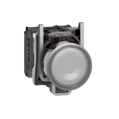Schneider Automation Verlichte drukknop wit Ø22 - impulscontact verzonken - 24V - 1NC + 1NO XB4BW31B5