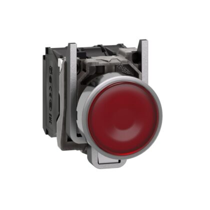 Schneider Automation Verlichte drukknop rood Ø22 - impulscontact verzonken - 240V - 1NC + 1NO XB4BW34M5