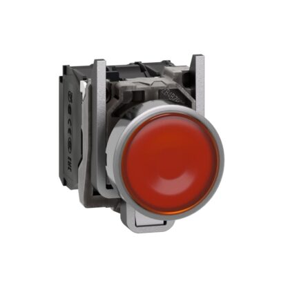 Schneider Automation Verlichte drukknop geel Ø22 - impulscontact verzonken - 24V - 1NC + 1NO XB4BW35B5