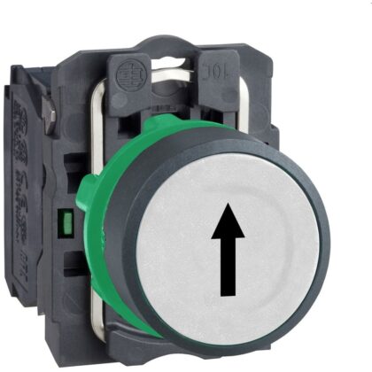 Schneider Automation drukknop wit Ø 22 - impulscontact  verzonken  - 1 NO XB5AA3341