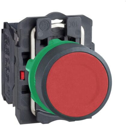 Schneider Automation drukknop rood Ø 22 - impulscontact  verzonken  - 1 NC XB5AA42