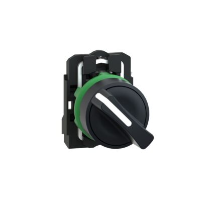 Schneider Automation keuzeschakelaar zwart Ø 22 - met hendel - 2 standen  - 1 NO XB5AD21