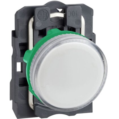 Schneider Automation controlelamp rond Ø 22 - IP 65 - wit - fitting BA 9s - 250 V - klemmen XB5AV61