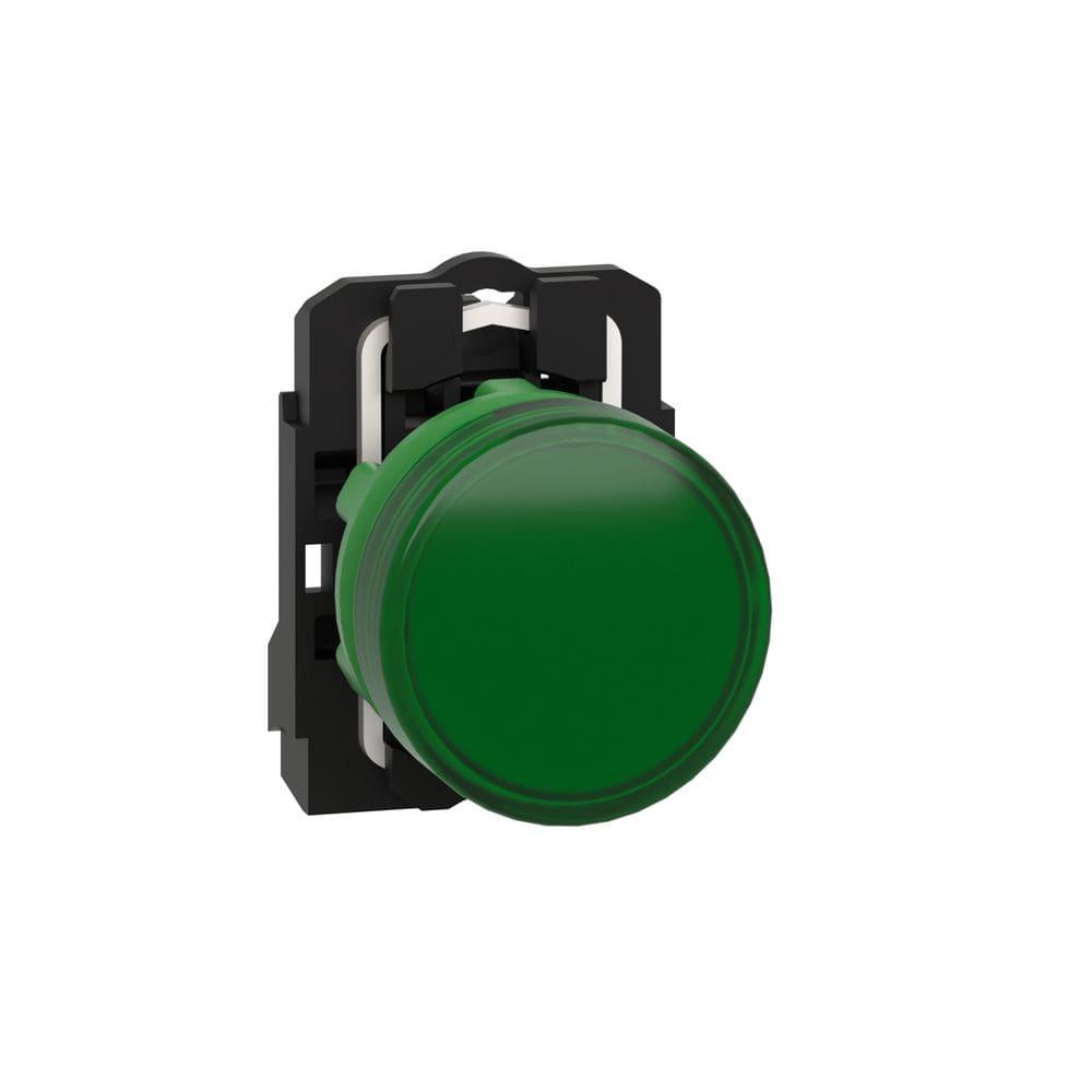 Schneider Automation controlelamp rond Ø 22 - IP 65 - groen - ingebouwde LED- 24 V - klemmen XB5AVB3