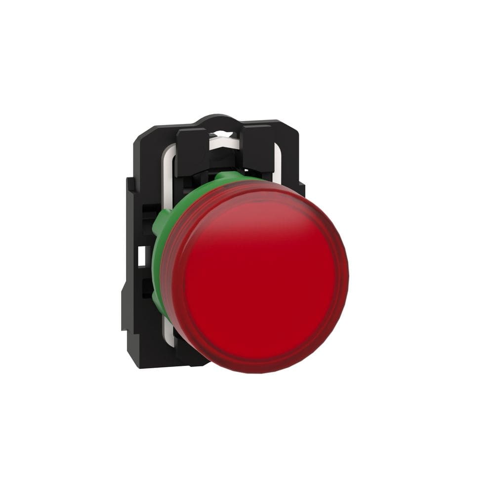 Schneider Automation controlelamp rond Ø 22 - IP 65 - rood - ingebouwde LED - 24 V - klemmen XB5AVB4