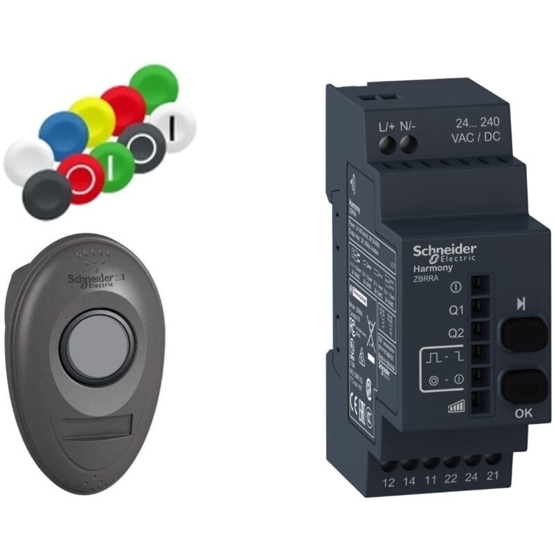 Schneider Automation Draadl. en batterijloze drukkn. + mobiele box ZBRM01 + programm. Ontv. ZBRRA. XB5RMA04