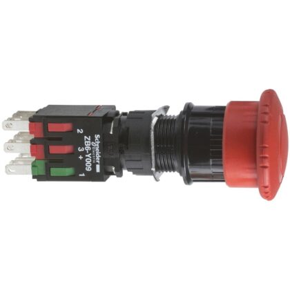 Schneider Automation noodstop rood Ø 16 - vuistslag Ø 30 - draaiontgrendeling XB6AS8349B