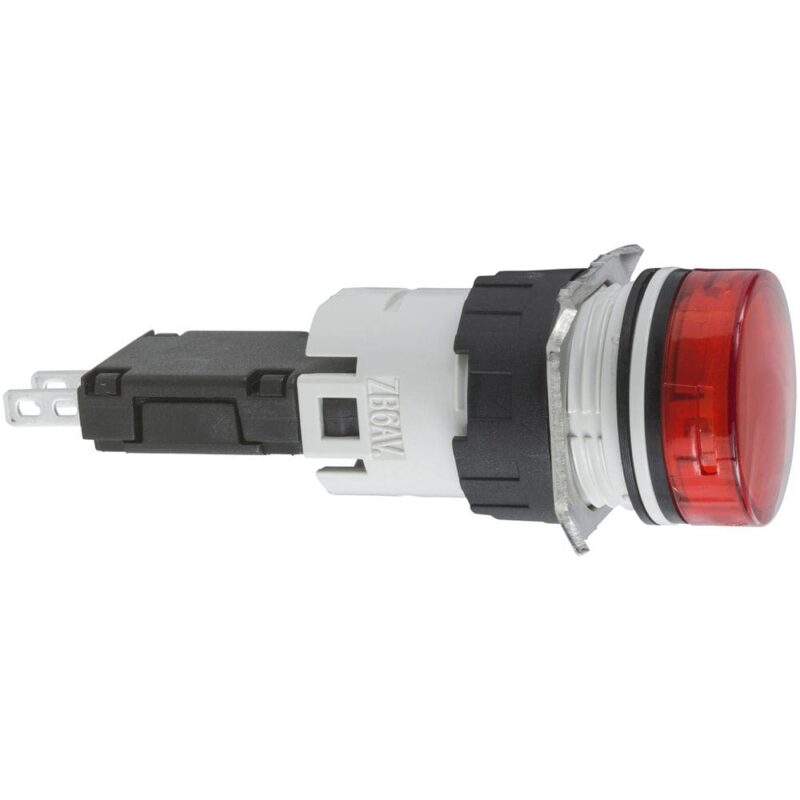 Schneider Automation controlelamp rond Ø16 - IP 65 - rood - ingebouwde LED - 24 V - kabelschoen XB6AV4BB