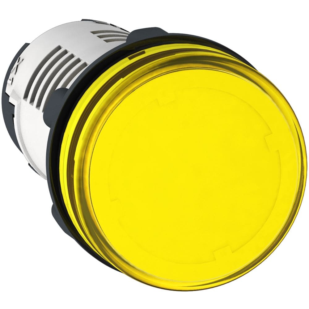 Schneider Automation Controlelamp rond Ø22 - IP54 - geel - ingebouwde LED - 230V - klemmen XB7EV05MP