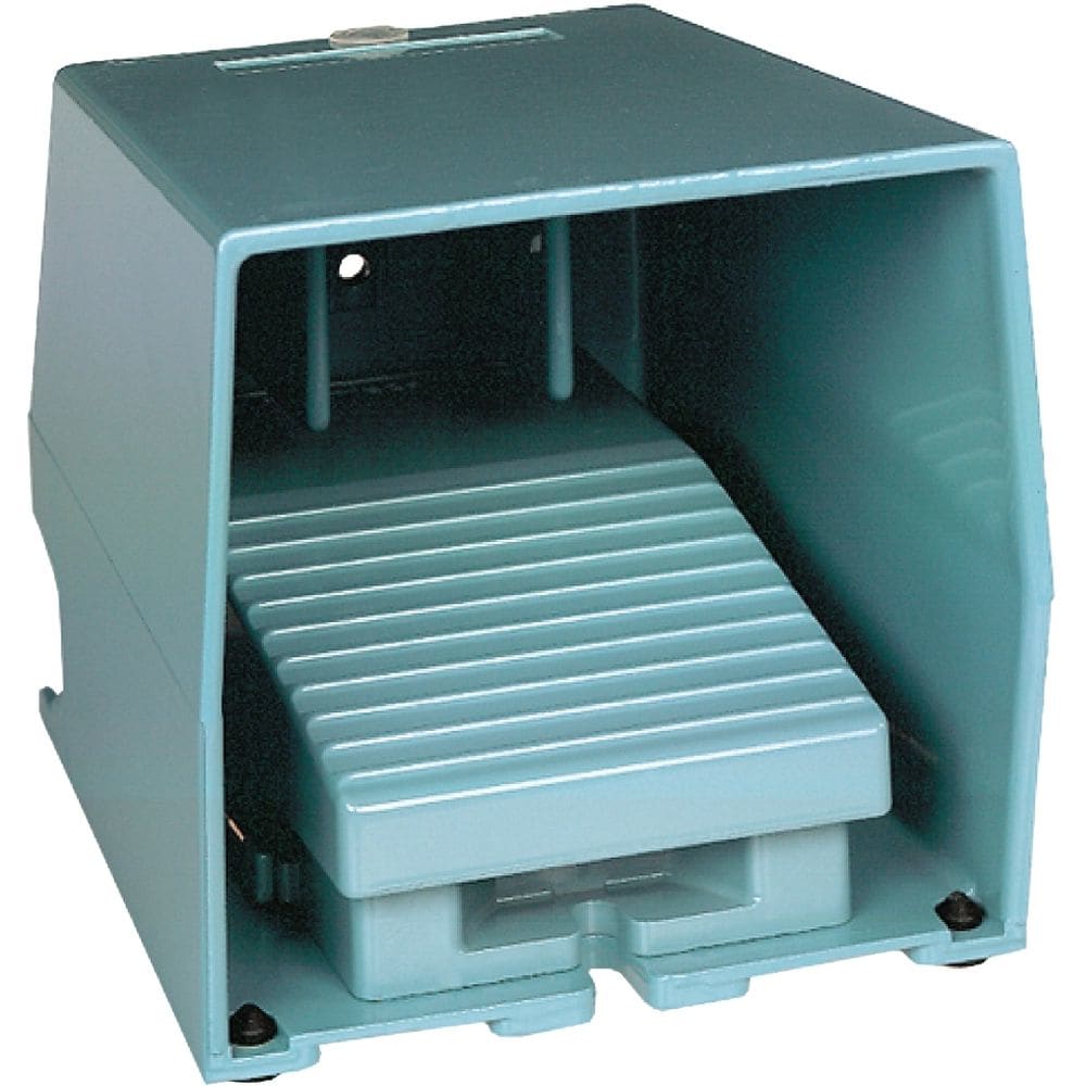 Schneider Automation Enkelvoudige voetschakelaar XPE-M - met beschermkap - metaal - blauw - 1NC+1NO XPEM310