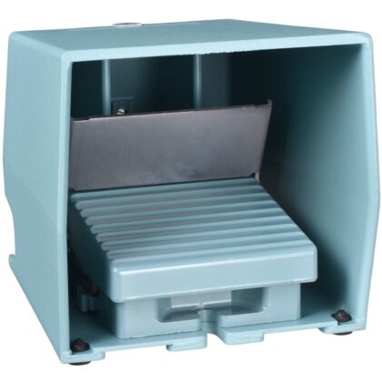 Schneider Automation Enkelvoudige voetschakelaar XPE-M - met beschermkap - metaal - blauw - 2NC+2NO XPEM511