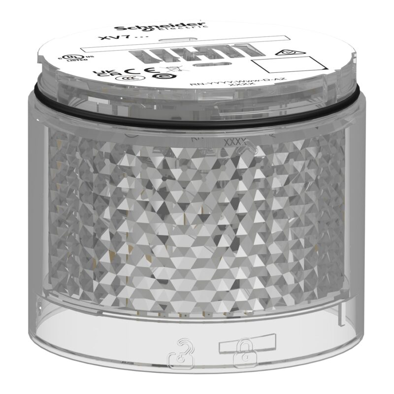 Schneider Automation Harmony XVB7 - Modulair  - lichtmodule - wit -Ø 70mm - knipperlicht -  lens XVB7C57