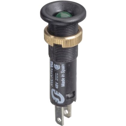 Schneider Automation Controlelamp rond Ø8 - IP40 - groen - ingebouwde LED - 24V - kabelschoenen XVLA133