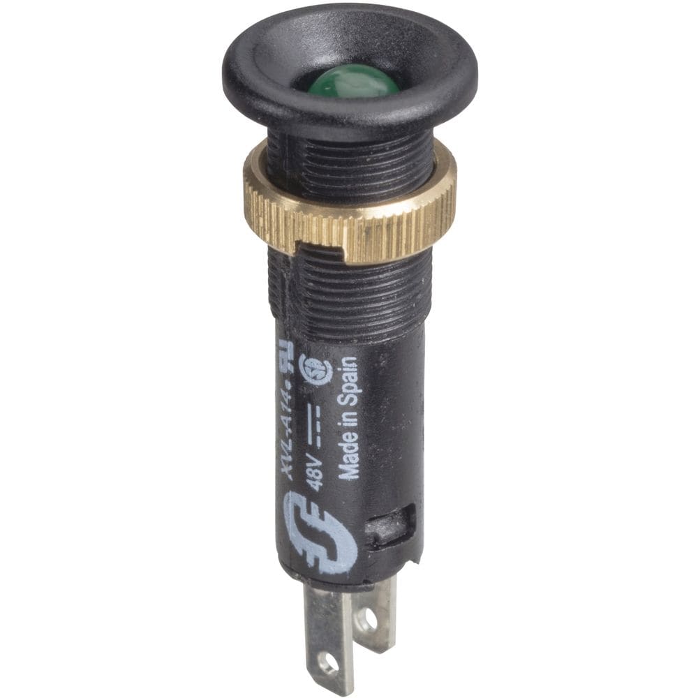Schneider Automation Controlelamp rond Ø8 - IP40 - groen - ingebouwde LED - 24V - kabelschoenen XVLA133