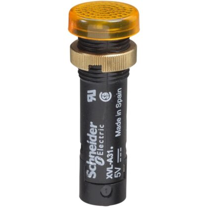 Schneider Automation Controlelamp rond Ø12 - IP40 - oranjegeel - ingebouwde LED - 24V - klemmen XVLA335